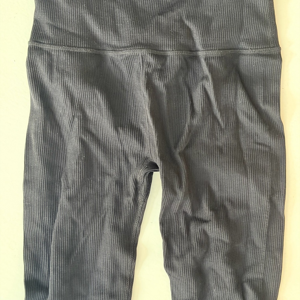 Fabletics Black Ribbed Leggings